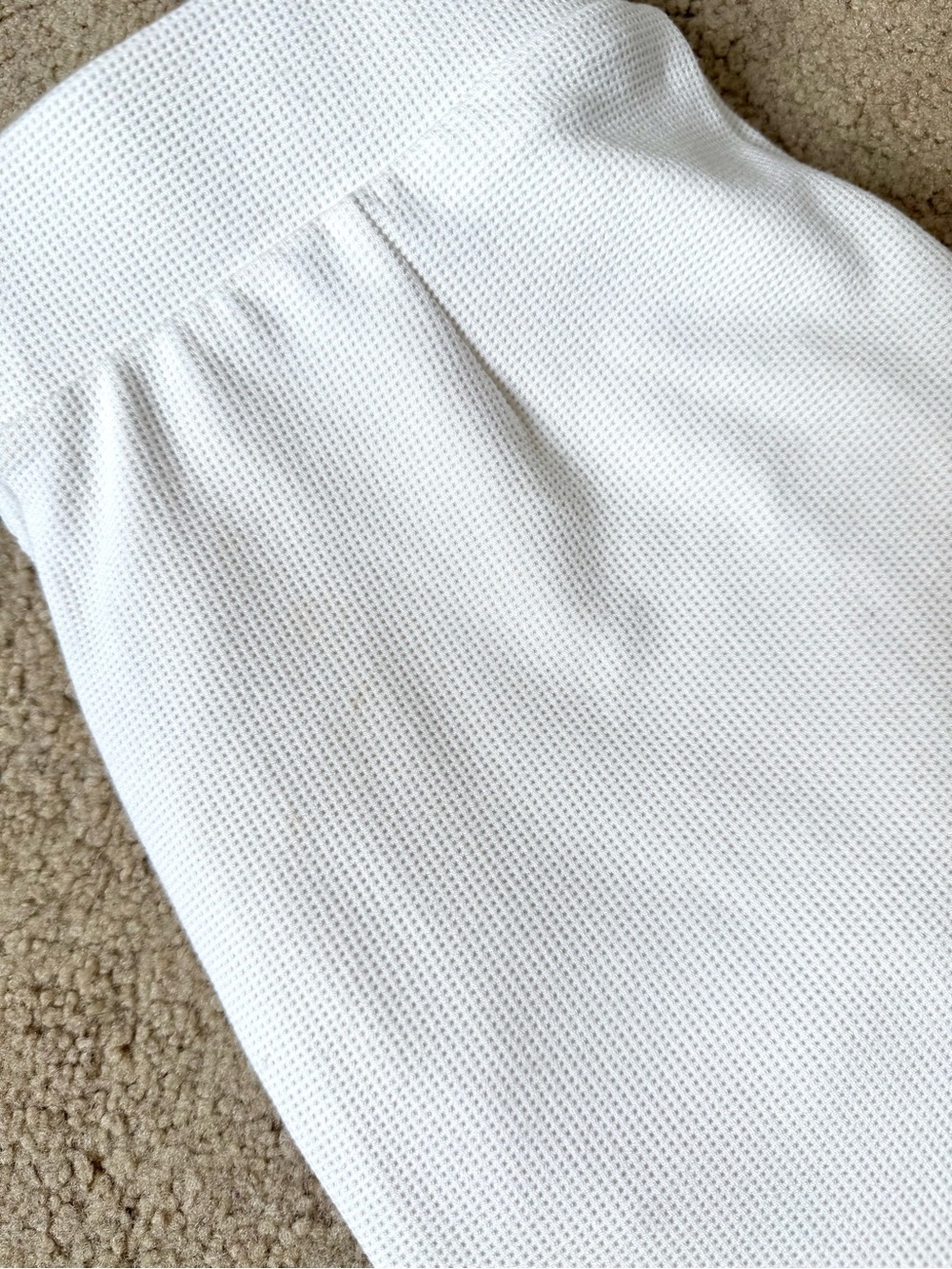 NWT Chico’s Zenergy Soft Waffle Tapered Ankle Pants | Cream Size 0 - Picture 8 of 8
